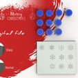 snowflake-stamps-1.jpg Christmas Snowflake Stamps Polymer Clay Stamps | Digital STL File | 2 Sizes | 10 Designs
