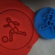 5.jpg Cookie stamp + cutter -  Football player II