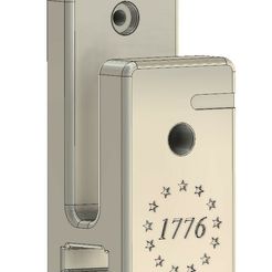 1776-2-hole.jpg AR-15 wall mount with mag holder