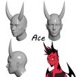 4.jpg Helluva Boss characters horns STL pack 3D print model