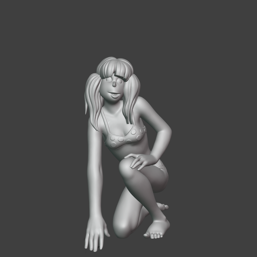 Christa Metzger (Kriszta Mézga) - Hungarian Cartoon Metzger family 3D model
