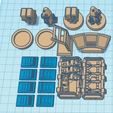 allparts.png Rebel Hangar Decorations (Star Wars Legion scale)