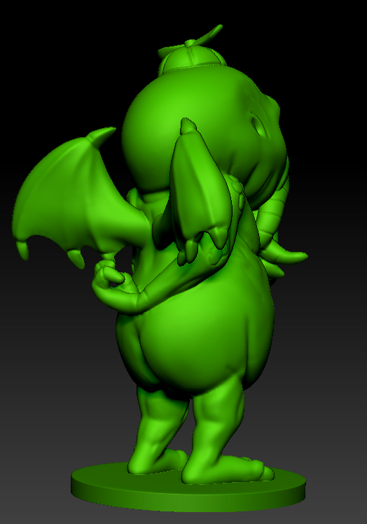 cthulhu_2.png Descargar archivo STL Miniatura de criatura eldritch • Plan de la impresora 3D, invader_design