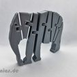 20190524_214025.jpg Free STL file Flexi Articulated Elephant・3D printer model to download, jtronics