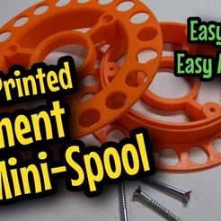64feb3c5-db55-487f-b5a4-217d530224e0.jpg Free 3D file Filament Mini-Spool - Easy Print - Easy Assemble - Reusable・Template to download and 3D print
