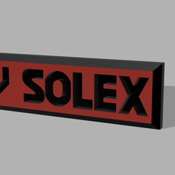 Solex-hátsó-embléma-v3.png Descargar archivo STL Insignia trasera VW Golf mk2 SOLEX • Diseño para imprimir en 3D, AkosMK4