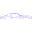 monte carlo 1971.stl Wall Silhouette: Chevrolet Set