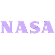 nasa_badge_nasa_blanc.STL NASA LOGO BADGE 3D
