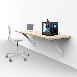 Cults-Save.6 copie.jpg Бесплатный STL файл Scandinavian design desk wall mounting・Идея 3D-печати для скачивания
