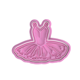 Tutu.png Ballet Cookie Cutter Set (Both with the Debossers!!!)