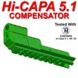 TM-Hi-Capa-51-Compensator-01.jpg Tactical Airsoft Compensator Comp For Hi Capa Hicap Hi Cap 5.1 KJW KJWorks KP 05 Tokyo Marui Or Clones Armorer Works WE Army Armament