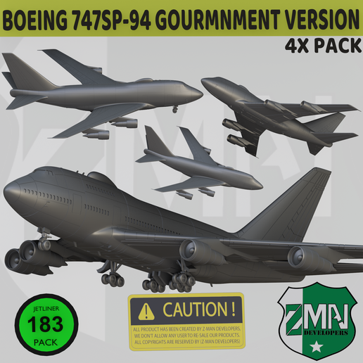 v3.png BOEING 747SP-94 (PRIVATE/GROUNMENT-OLD ENGINE) V3