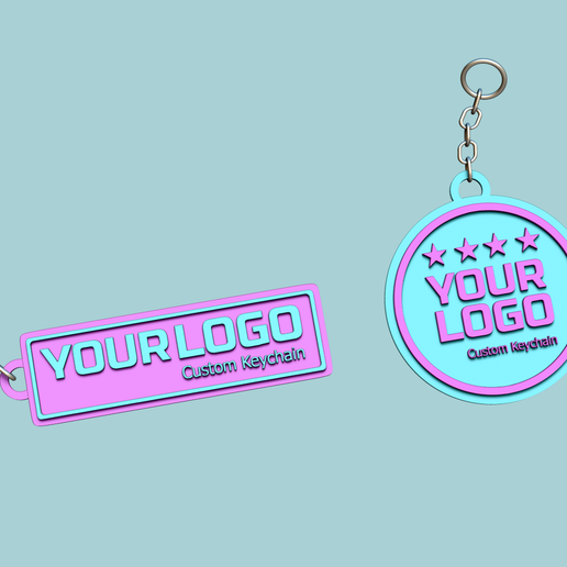r6.png Customizable Logo KeyChain STL - Read Description