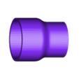 PVC reducer with 2-inch to 1.5-inch nominal diameters.STL PVC-Rohrformstücke ``Gewerbliche Nutzung``.