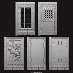 Exterior-view-01.jpg Window, wall and door panels for futuristic wargame building