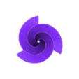 Archimedes Spiral.STL Archimedes Spiral Spinner – 3D Printable Geometric Toy, STEM Educational Model, No Support Needed