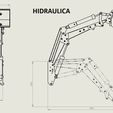 Dimensiones.jpg Tractor Front loader hydraulic / electric. Front loader hydraulic / electric for Radio Control tractor.