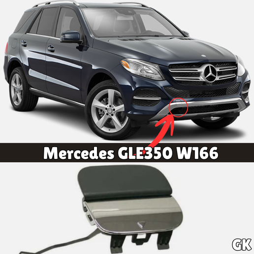 2016-2018 Mercedes W166 Front Bumper Tow Hook Cover