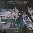 Dwarf-Steam-Ship-3p.jpg Dwarf Steam Ship  28 mm Tabletop Terrain