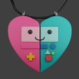 bimo-v3.png Adventure time cute BMO keychain necklace valentines day