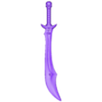 RBL3D_evil falchion_(female)C.obj Evil-Lyn's Evil Dagger and custom Evil Falchion (MOTU HE-MAN)