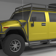 HummerH2-002.png Hummer H2 2003 With Exo-skeleton 3D model