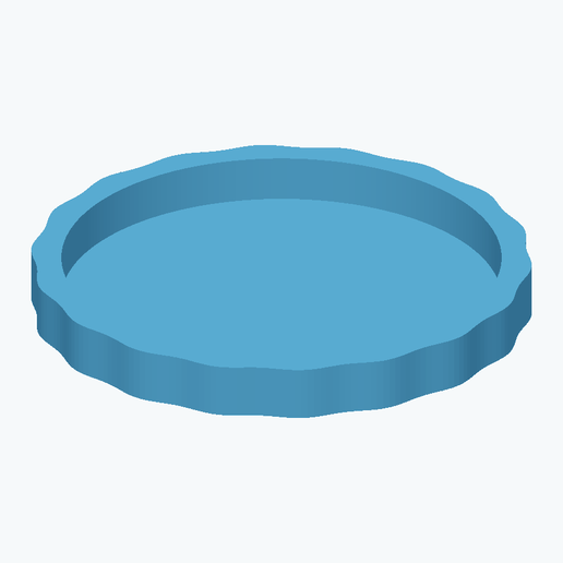 Orbit Fluted Dice Tray – 120 mm Tabletop STL