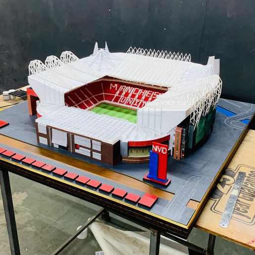 記念グッズ Official Replica of Old Trafford 2025 NEW In Stock 3898PCS Old Trafford Manchester Building
