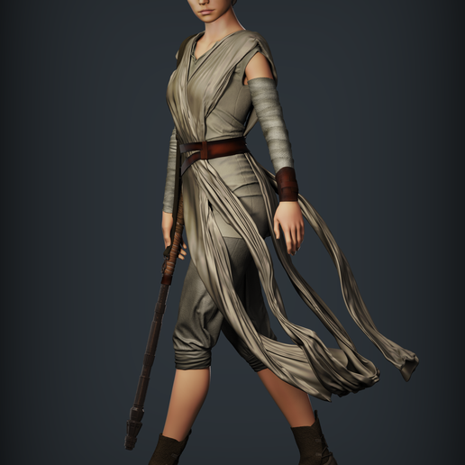 render-4-копия.png Rey scavenger 3d print model