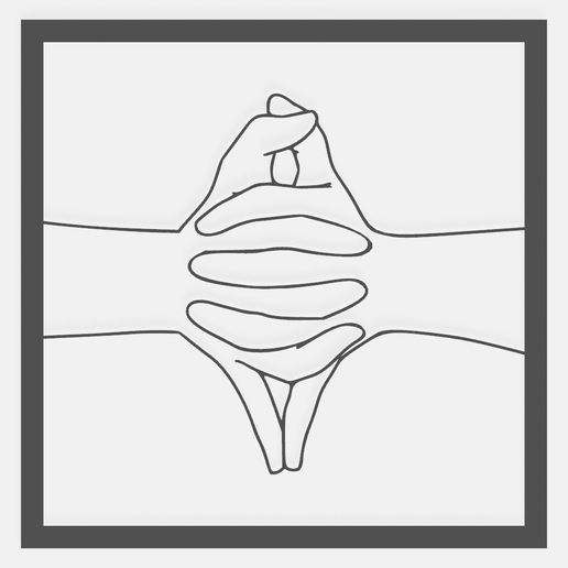 Dragon-辰-Tatsu - Wall Art - Naruto Hand Seal-Sign 3D model