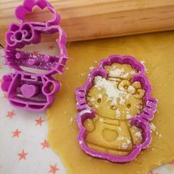 1.jpg Fichier STL gratuit COUPE-BISCUIT HELLO KITTY CHEF・Modèle à télécharger et à imprimer en 3D