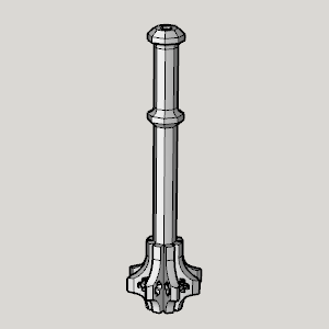 Medieval battle mace tumbler - 3D model önizlemesi