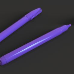 18.jpg 3D file Pen Highlighter 3D Model・3D printing design to download