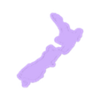 NZ Silhouette Charm.stl New Zealand Silhouette Charm - JCreateNZ