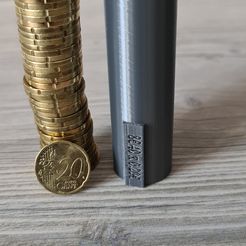 20220223_124017.jpg Free STL file 20 cent coin roll / coin box・3D printer model to download, RenesRcGarage