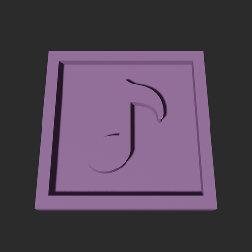 Note Square – 3D Printable Game Token