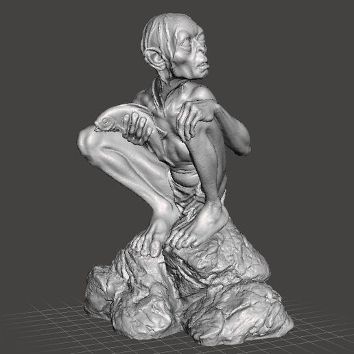 gollumstatue2.jpg 3D file GOLLUM SMEAGOL STATUE 2002 TWO TOWERS MODEL・3D printable model to download, 3DScanWorld