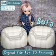 Vinetka_NEW_Sofa.jpg Dollhouse soft Sofa - 1:12 scale miniature modern furniture for dolls