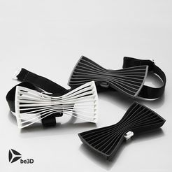 THREESOME_CULTS.jpg Free STL file Bow tie 01 - Flat・3D printable design to download