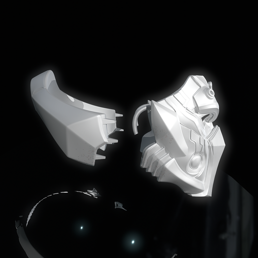 Untitled_Viewport_007.png Hawkeye: Binary Arrow Mask Marvel Rivals (STL file)