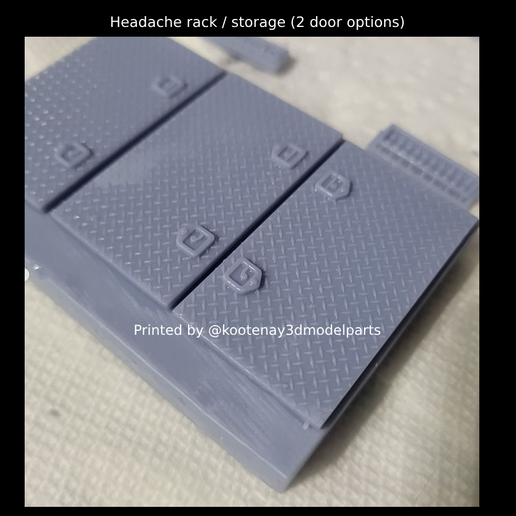 🚪 Headache rack / storage (2 door options)・ STL File for ・Cults
