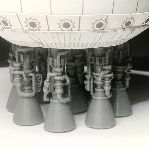 👽 AXM 1:100 SpaceX Raptor Engine・ STL File for ・Cults