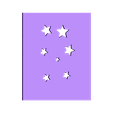 Side_Panel_Stars.STL Free STL file LED Holiday Litho-Lantern・Object to download and to 3D print