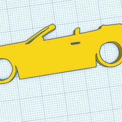 Web-capture_8-9-2023_17234_www.tinkercad.com.jpeg Fichier STL Ford Mustang Convertible 6th Gen Silhouette Porte-clés・Plan imprimable en 3D à télécharger