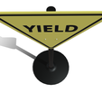 4.png Yield Traffic Sign Board