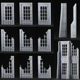 ad00.jpg Window panel and buttress for futuristic wargame building