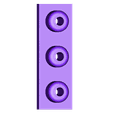 Plate_Male_1x3.stl Montini Building Bricks Male Plates (Lego Compatible)