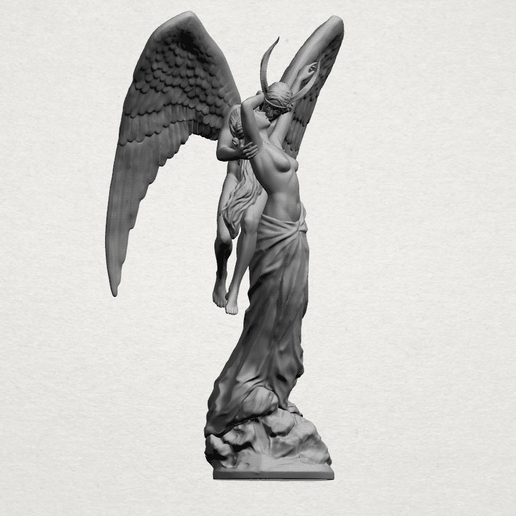 Angel and devil - A14.png Télécharger le fichier STL gratuit Ange et diable • Objet pour impression 3D, GeorgesNikkei