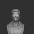 454.jpg Arnold T-800 bust with glasses for 3d print stl .2 options