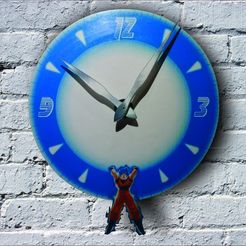 reloj goku genkidama.jpg Archivo 3D Goku Genkidama Clock for 3D printing and laser cutting・Modelo de impresión 3D para descargar